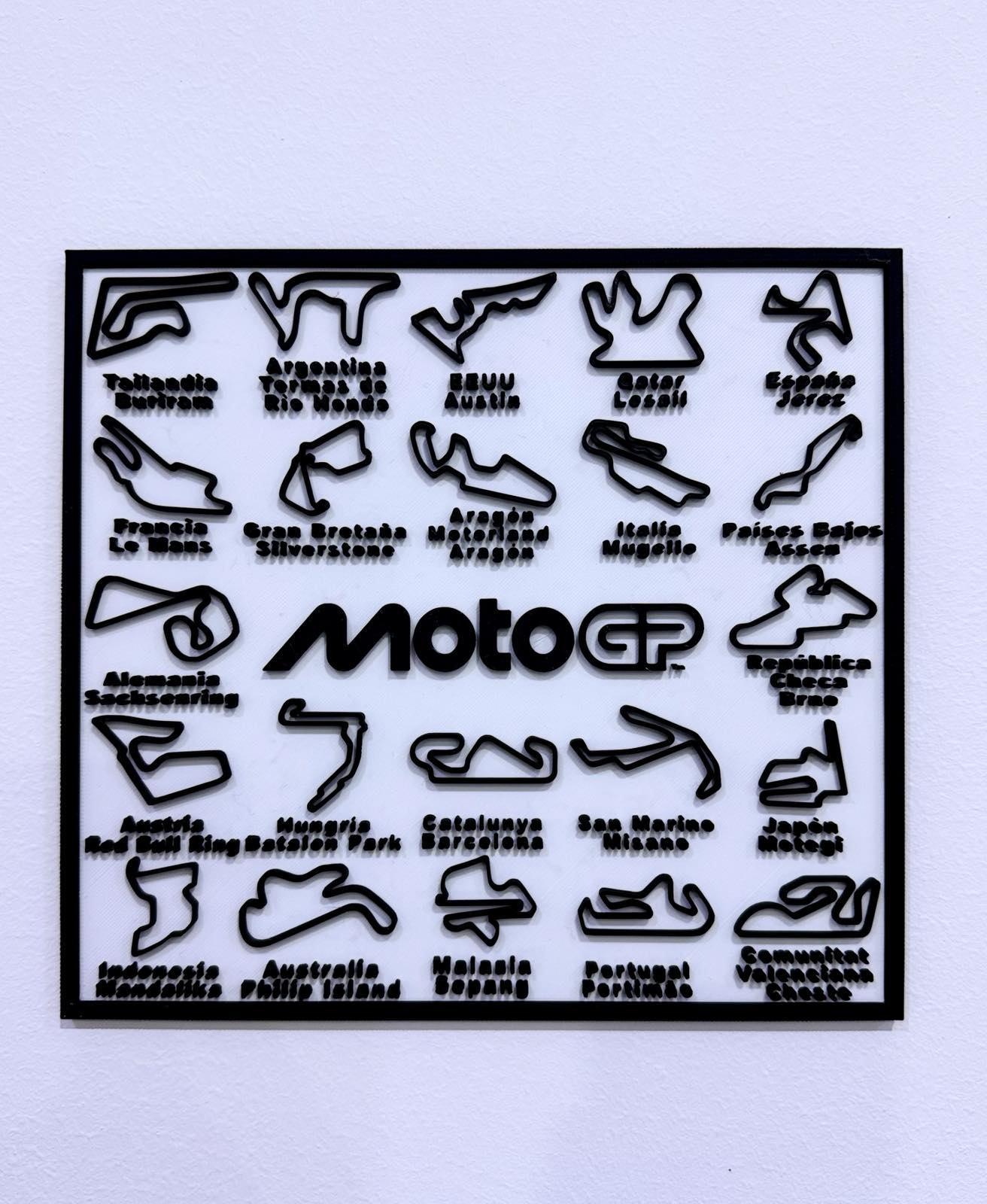 MotoGP race tracks постер